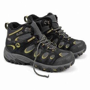 Merrell Ridgepass Thermo Mid Waterproof Boots Black Moss Men's 9 Fleece J227162C